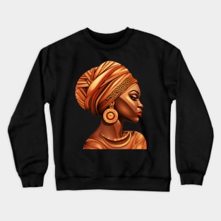 Afrocentric African Queen Black Pride Crewneck Sweatshirt